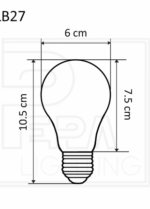 Gelb LED-Leuchtmittel A60, E27, 3W, Dimmbar, Kunststoff, Gelb Licht, für Außen