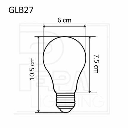 Gelb LED-Leuchtmittel A60, E27, 3W, Dimmbar, Kunststoff, Gelb Licht, für Außen