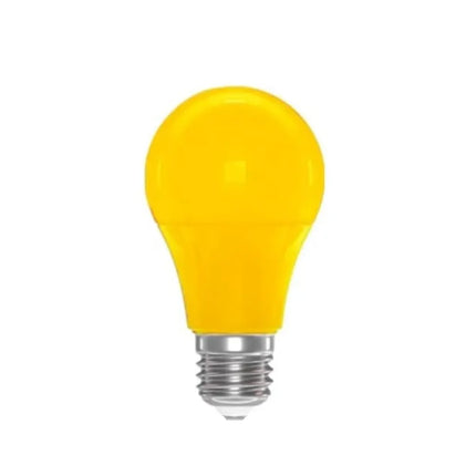 Gelbes LED-Leuchtmittel A60 mit E27-Fassung aus Kunststoff für Außenlichterketten