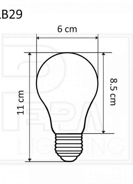 Blau LED-Leuchtmittel A60, E27, 3W, Dimmbar, Kunststoff, Warm Licht, für Außen