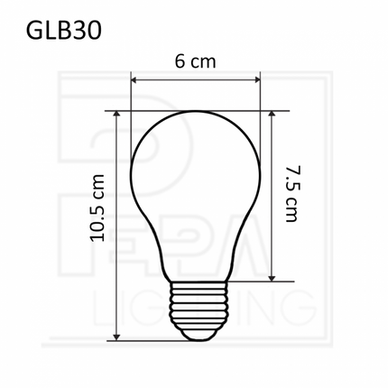 Rot LED-Leuchtmittel A60, E27, 3W, Dimmbar, Kunststoff, Rot Licht, für Außen