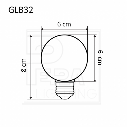 Mattweiß LED Leuchtmittel G60, E27, 3W, Kunststoff, Dimmbar, Warm Licht, für Außen
