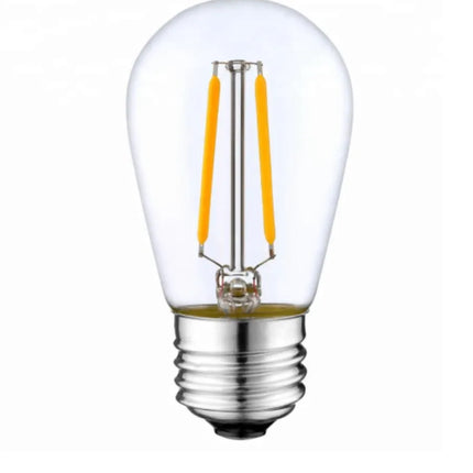 LED-Filamentlampe ST45 E27 aus Kunststoff mit 2 LED-Filamenten