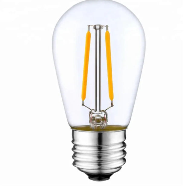 LED-Filamentlampe ST45 E27 aus Kunststoff mit 2 LED-Filamenten