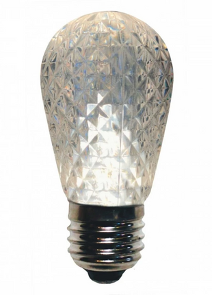 Lichterkette 10M mit 10 Vintage Boho Kristall Leuchtmitteln E27, 1W, Dimmbar, Warm Licht, Verbindbar max. 1000W, für Außen