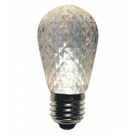Lichterkette 10M mit 10 Vintage Boho Kristall Leuchtmitteln E27, 1W, Dimmbar, Warm Licht, Verbindbar max. 1000W, für Außen