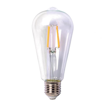 Leuchtmittel mit 2 LEDs Filament ST64, E27, 2W, Kunststoff, Dimmbar, Warm Licht, für Außen