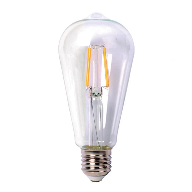 Leuchtmittel mit 2 LEDs Filament ST64, E27, 2W, Kunststoff, Dimmbar, Warm Licht, für Außen