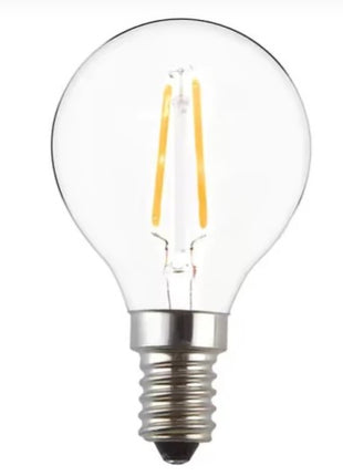 LED-Leuchtmittel G40, E14S, 2W, Glas, Dimmbar, Warm Licht, für Außen