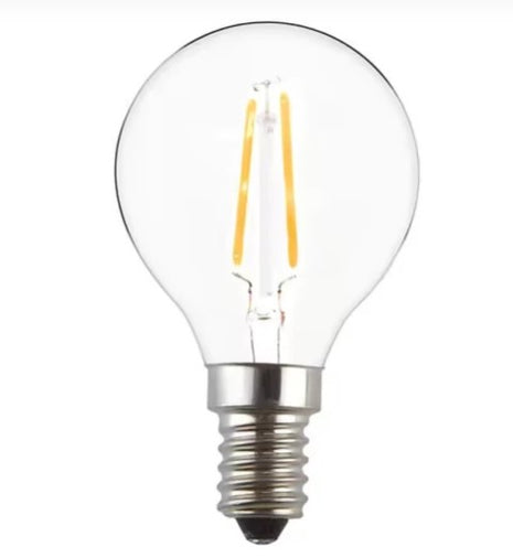 LED-Leuchtmittel G40, E14S, 2W, Glas, Dimmbar, Warm Licht, für Außen