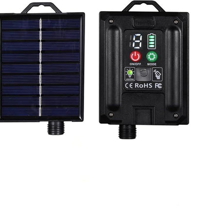 Solar Lichterkette 20M mit 200 Mini-LEDs Gründraht, 8 Programmen, USB Laden, Warm Licht, für Außen