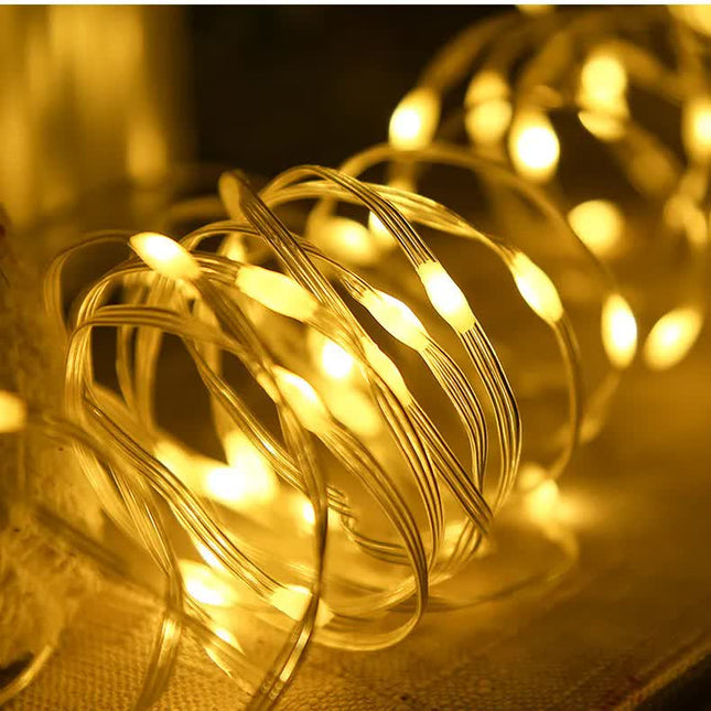 Dekorative Lichtschlauch 50M mit 400 LEDs, Strombetrieben, Warm Licht, für Außen