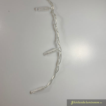 Lichtervorhang 3.25M × 0.5M/ 0.7M mit 120 LEDs, Durchsichtig Kabel, Bunten Licht und Flash, Verbindbar 16M, für Außen