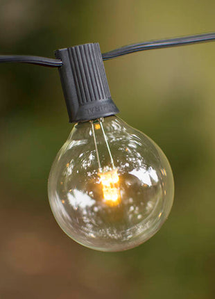 LED-Leuchtmittel G50, Kunststoff, E12, 1W, Warm Licht, für Außen