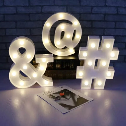 LED Leuchten Doppelkreuz Symbol ''#'', Kunststoff, Warm Licht, mit Batteriebetrieb