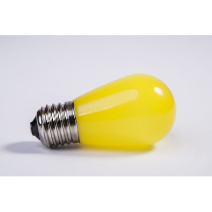 LED Leuchtmittel Gelb, E27, 1W, Kunststoff, Warm Licht, für Außen