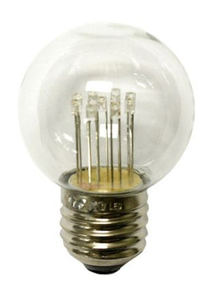 Lichterkette mit Pendel 10M mit 20 Klar Lampen mit 9 LEDs, E27 1W, Dimmbar, Schwarzes Kabel, Warm Licht, Verbindbar 500M, für Außen