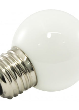 Lichterkette mit Pendel 10M mit 20 Mattweiß Lampen-LEDs, E27 2.4W, Schwarzes Kabel, Neutral-Warm Licht, Verbindbar 400M, für Außen