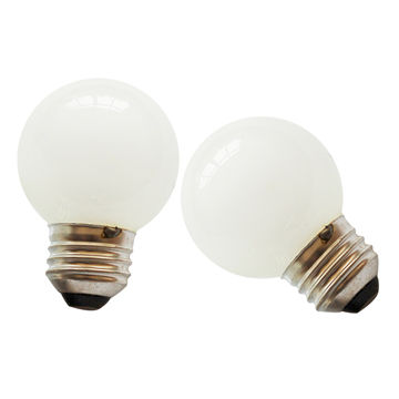 Mattweiß LED-Lampe G45, E27, 1W, Kunststoff, Dimmbar, Warm Licht, für Außen