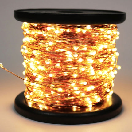 Kupferdraht Lichterkette 50M mit 500 LEDs mit Transformator, Warm Licht, für Außen