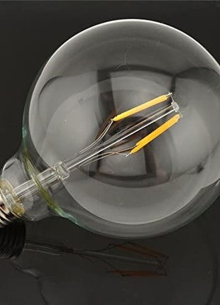 Große LED Lampe G125, E27, 4W, Glas, Dimmbar, 75lm/W, Warm Licht, für Außen