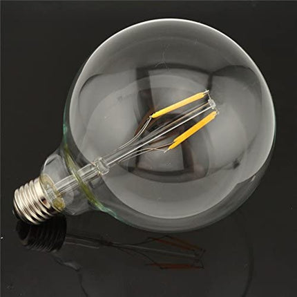 Große LED Lampe G125, E27, 4W, Glas, Dimmbar, 75lm/W, Warm Licht, für Außen