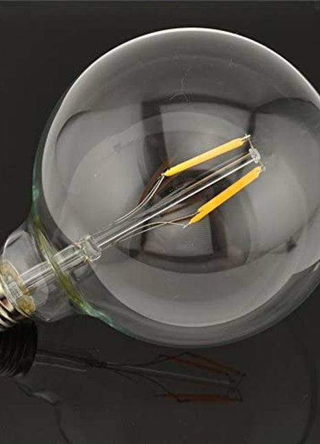 Große LED Lampe G125, E27, 4W, Glas, Dimmbar, 75lm/W, Warm Licht, für Außen