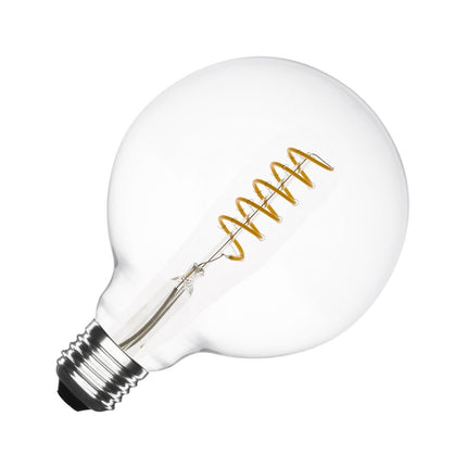 LED Bulb Spirale 4W, G125, E27, Glas, Dimmbar, 50lm/W, Warm Licht, für Außen