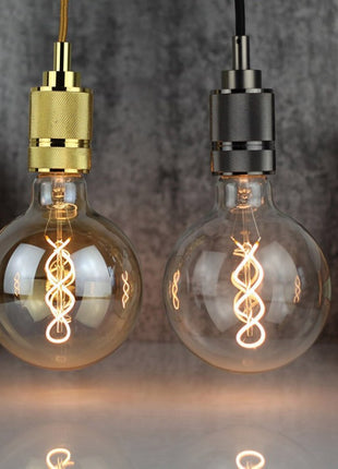 LED Bulb Spirale 4W, G125, E27, Glas, Dimmbar, 50lm/W, Warm Licht, für Außen