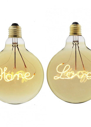 Leuchtmittel HOME Filament G125, E27, 4W, Glas, Dimmbar, Warm Licht, für Außen