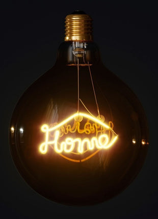 Leuchtmittel HOME Filament G125, E27, 4W, Glas, Dimmbar, Warm Licht, für Außen