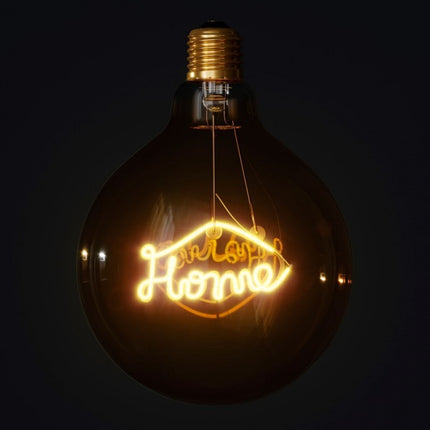 Leuchtmittel HOME Filament G125, E27, 4W, Glas, Dimmbar, Warm Licht, für Außen