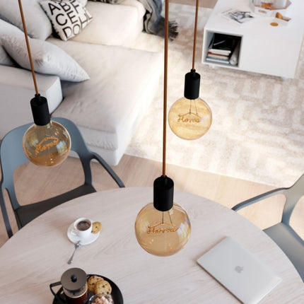 Leuchtmittel HOME Filament G125, E27, 4W, Glas, Dimmbar, Warm Licht, für Außen