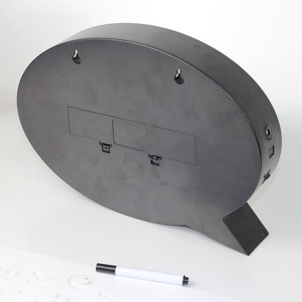 Leuchtkasten A4 mit 3 Marker, Handschrift, Lightbox Meldungsfelder (A4 Oval), Batteriebetrieben, Mikro-USB
