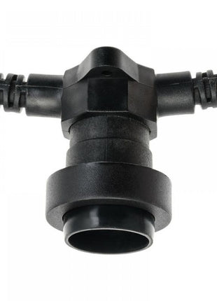 Kabel 10M mit 20 Fassungen E27 max. 15W, Schwarzes Kabel, Verbindbar max. 1000W, für Außen