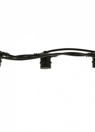 Lichterkette 10M mit 10 Vintage Boho Kristall Leuchtmitteln E27, 1W, Dimmbar, Warm Licht, Verbindbar max. 1000W, für Außen