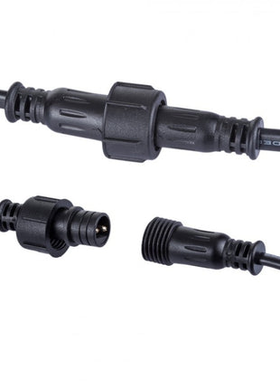 Kabel 5M mit 10 Fassung E27, Schwarzes Kabel, Verbindbar max. 1000W, für Außen