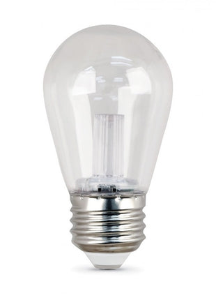 LED Leuchtmittel S14, E27, 2W, Kunststoff, Dimmbar, Warm Licht, für Außen