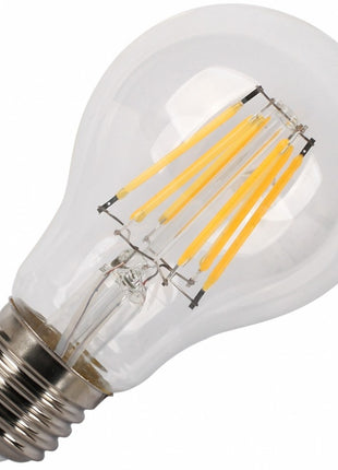 Leuchtmittel mit 6 LEDs Filament A60, E27, 6W, Glas, Warm Licht, für Außen