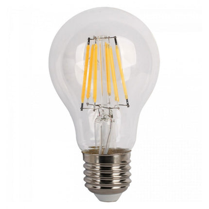 Leuchtmittel mit 6 LEDs Filament A60, E27, 6W, Glas, Warm Licht, für Außen