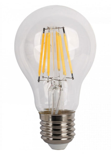 Leuchtmittel mit 6 LEDs Filament A60, E27, 6W, Glas, Warm Licht, für Außen