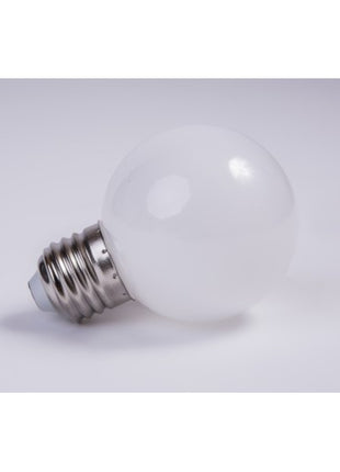 Mattweiß LED Leuchtmittel G60, E27, 3W, Kunststoff, Dimmbar, Warm Licht, für Außen