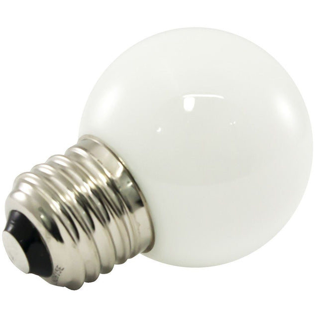 Mattweiß LED Leuchtmittel G60, E27, 3W, Kunststoff, Dimmbar, Warm Licht, für Außen