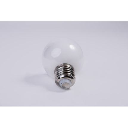 Mattweiß LED Leuchtmittel G60, E27, 3W, Kunststoff, Dimmbar, Warm Licht, für Außen