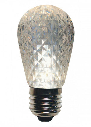 Leuchtmittel auf Diamantschliff Stil S14, E27, 1W, Kunststoff, Dimmbar, Warm Licht, für Außen