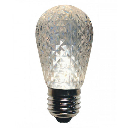 Leuchtmittel auf Diamantschliff Stil S14, E27, 1W, Kunststoff, Dimmbar, Warm Licht, für Außen