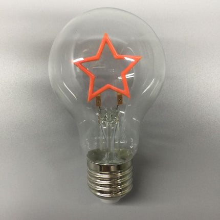 Leuchtmittel Stern LED Filament A60, E27, 1.5W, Glas, Dimmbar, Gelbe Licht, für Außen