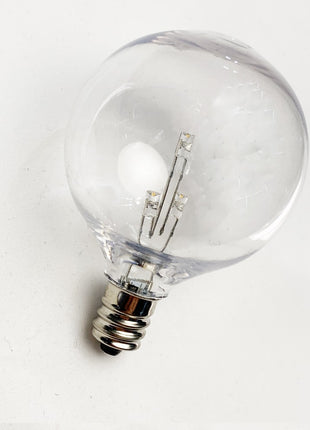 Leuchtmittel LED Lampe G50, E12, 1W, Kunststoff, Dimmbar, Warm Licht, für Außen