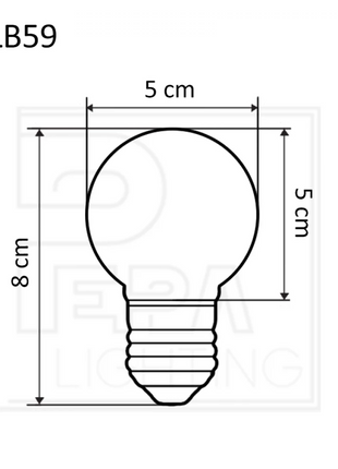 LED-Leuchtmittel G50, E27, 1W, Kunststoff, Dimmbar, Warm Licht, für Außen