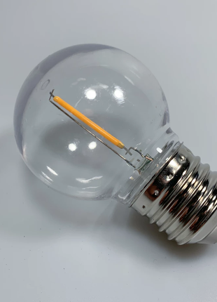 LED-Leuchtmittel G50, E27, 1W, Kunststoff, Dimmbar, Warm Licht, für Außen